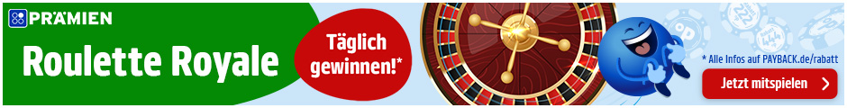 PAYBACK Prämien: Roulette Royale! Rabattcodes oder Punkte sichern. Täglich drehen und gewinnen.