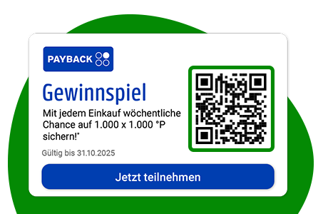 QR-Code scannen und an Gewinnspiel teilnehmen!