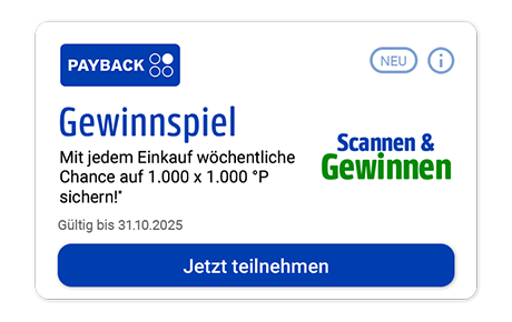 Gewinnspiel Coupon: Scannen & gewinnen