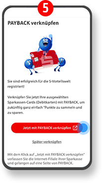 Registierung für die S-Vorteilswelt war erfolgreich