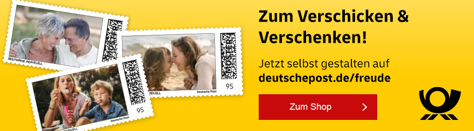 Jetzt Briefmarke mit eigenem Foto gestalten und punkten. Hier klicken.
