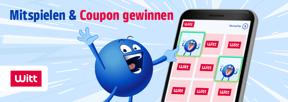 Mitspielen und Witt Coupon gewinnen