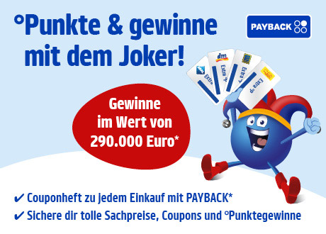 Punkte und gewinne mit dem Joker!