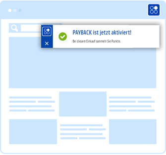 Nach der Sammelbestätigung des PAYBACK Internet Assistent ganz einfach °punkten!