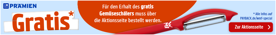 Beim Kauf einer Aktionsprämie gibt es einen gratis Gemüseschäler für dich! Zur Aktionsseite.