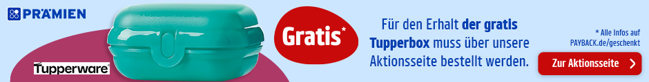 Beim Kauf einer Aktionsprämie gibt es eine gratis Tupperbox für dich! Zur Aktionsseite.