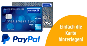 Die Hinterlegung der AMEX Kreditkarte bei PayPal bringt noch mehr PAYBACK Punkte.