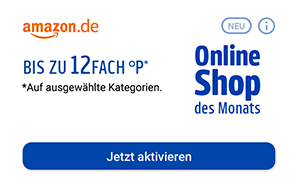Hier den Amazon Coupon aktivieren und bis zu 12fach punkten.