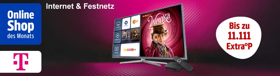 Im Online Shop des Monats Telekom bis zu 11111 Punkte sammeln. Hier klicken.