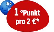 Mit PAYBACK punkten – 1 Punkt pro 2 € Umsatz